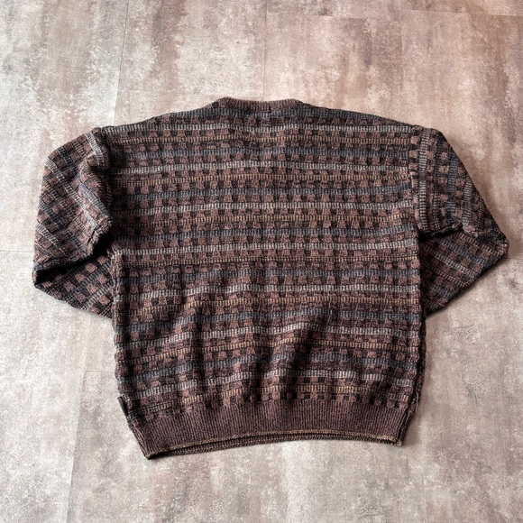 Vintage Jantzen Knit Sweater Mens XL Grandpa V-Neck - Picture 2 of 3